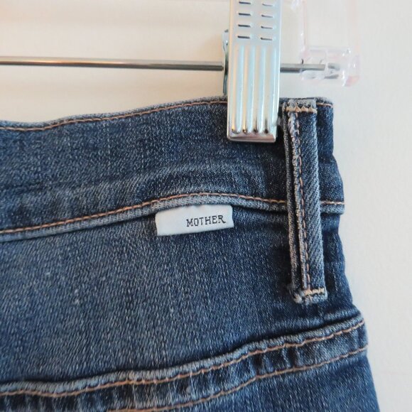 MOTHER The Insider Crop Step Fray Jeans in Girl Crush - Size 25 - Picture 11 of 14